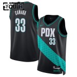 Portland Trail Blazers Trikot Toumani Camara Nike 2025-26 City Edition Schwarz Swingman - Kinder